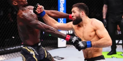 Nassourdine Imavov knocked out Israel Adesanya in a shocking upset. Photo credit: GETTY