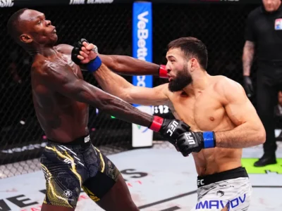 Nassourdine Imavov knocked out Israel Adesanya in a shocking upset. Photo credit: GETTY