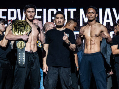 Tawanchai-vs-Superbon-ONE-Featherweight-Muay-Thai-division. Photo credit: ONEFC.com