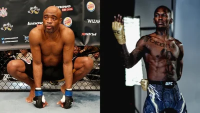 Israel Adesanya and Anderson Silva. PHOTO/X/@Ocelot_MMA