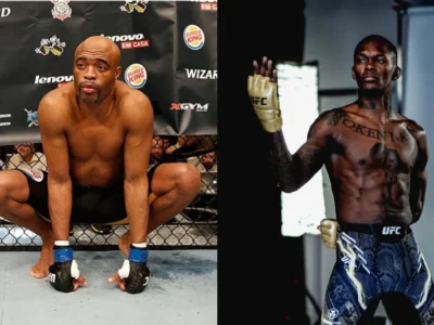 Israel Adesanya and Anderson Silva. PHOTO/X/@Ocelot_MMA